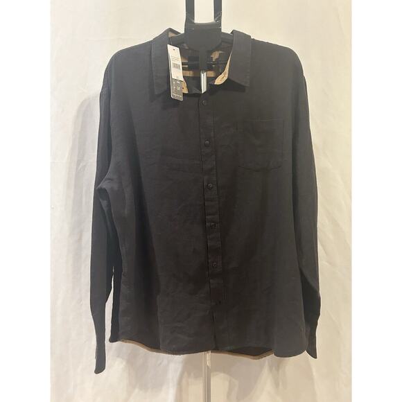 NWT Men's size 3XL Jachs New York Long Sleeve Button Up Shirt in Charcoal - Picture 1 of 7